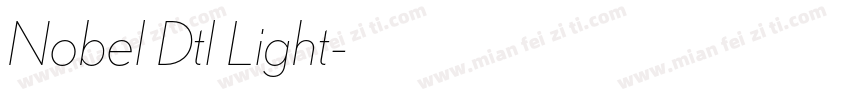 Nobel Dtl Light字体转换